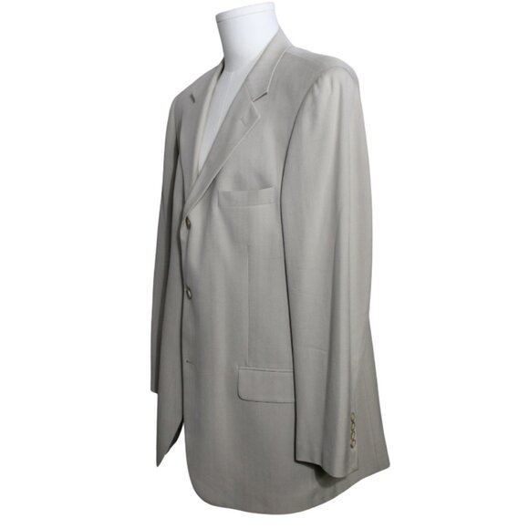 GRANT THOMAS 42R Ivory Silk Men's Sport Jacket Blazer Lord & Taylor - Picture 2 of 9